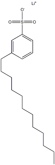 3-Dodecylbenzenesulfonic acid lithium salt 结构式