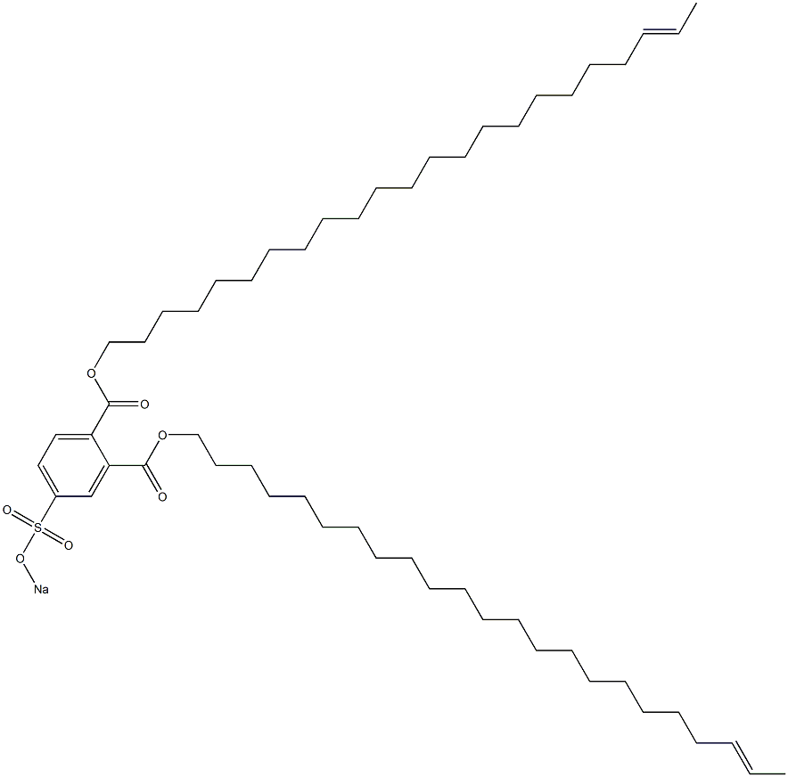 4-(Sodiosulfo)phthalic acid di(21-tricosenyl) ester 结构式