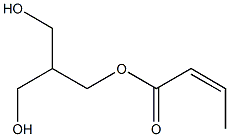 Isocrotonic acid 3-hydroxy-2-(hydroxymethyl)propyl ester 结构式