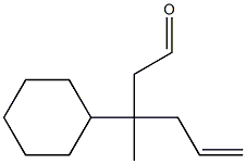 3-Cyclohexyl-3-(2-propenyl)butanal 结构式