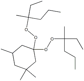 3,3,5-Trimethyl-1,1-bis(1-ethyl-1-methylbutylperoxy)cyclohexane 结构式