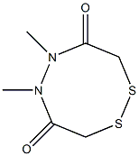 5,6-Dimethyl-5,6-dihydro-1,2,5,6-dithiadiazocine-4,7(3H,8H)-dione 结构式