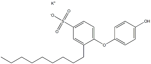 4'-Hydroxy-2-nonyl[oxybisbenzene]-4-sulfonic acid potassium salt 结构式
