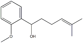 1-(2-Methoxyphenyl)-5-methyl-4-hexen-1-ol 结构式