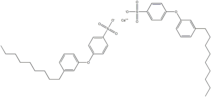 Bis[4-(3-nonylphenoxy)benzenesulfonic acid]calcium salt 结构式
