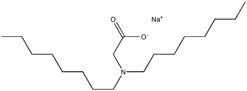 N,N-Dioctylglycine sodium salt 结构式