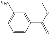 3-(Methoxycarbonyl)benzenaminium 结构式
