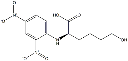 [R,(+)]-6-Hydroxy-2-(2,4-dinitroanilino)hexanoic acid 结构式