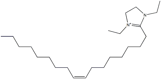 [1,3-Diethyl-2-[(8Z)-8-heptadecenyl]-4,5-dihydro-1H-imidazol]-3-ium 结构式