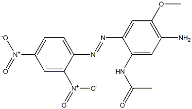 N-[5-Amino-2-(2,4-dinitrophenylazo)-4-methoxyphenyl]acetamide 结构式