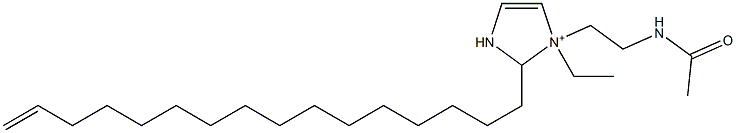 1-[2-(Acetylamino)ethyl]-1-ethyl-2-(15-hexadecenyl)-4-imidazoline-1-ium 结构式