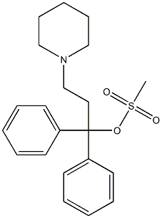 Methanesulfonic acid 3-piperidino-1,1-diphenylpropyl ester 结构式