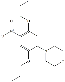 4-(4-Nitro-2,5-dipropoxyphenyl)morpholine 结构式