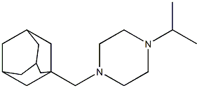 1-Isopropyl-4-(1-adamantylmethyl)piperazine 结构式