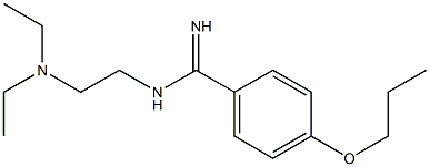 N1-[2-(Diethylamino)ethyl]-4-propoxybenzamidine 结构式