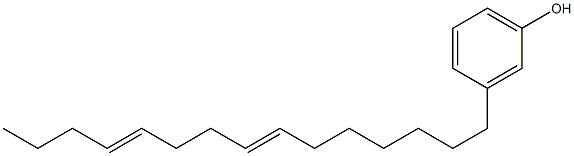 3-(7,11-Pentadecadienyl)phenol 结构式