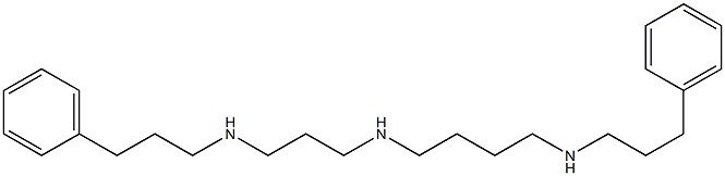 N-[3-[(3-Phenylpropyl)amino]propyl]-N'-(3-phenylpropyl)-1,4-butanediamine 结构式