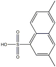 3,6-Dimethyl-1-naphthalenesulfonic acid 结构式
