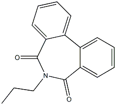 6-Propyl-5H-dibenz[c,e]azepine-5,7(6H)-dione 结构式