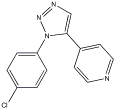 4-[1-(4-Chlorophenyl)-1H-1,2,3-triazol-5-yl]pyridine 结构式