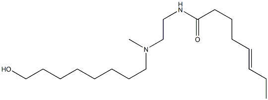 N-[2-[N-(8-Hydroxyoctyl)-N-methylamino]ethyl]-5-octenamide 结构式