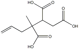 Butane-1,2,3-tricarboxylic acid 3-(2-propenyl) ester 结构式