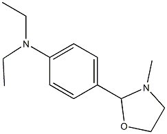 2-[p-(Diethylamino)phenyl]-3-methyloxazolidine 结构式