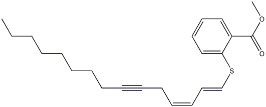 2-[[(1E,3Z)-1,3-Pentadecadien]-6-ynylthio]benzoic acid methyl ester 结构式