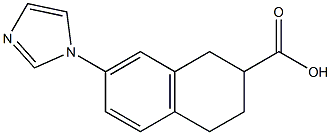 7-(1H-Imidazol-1-yl)tetralin-2-carboxylic acid 结构式