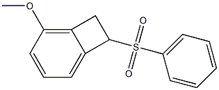 1,2-Dihydro-3-methoxy-1-phenylsulfonylbenzocyclobutene 结构式