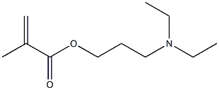 Methacrylic acid 3-(diethylamino)propyl ester 结构式