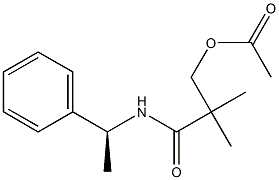 N-[(1S)-1-Phenylethyl]-3-(acetyloxy)-2,2-dimethylpropanamide 结构式