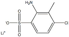 2-Amino-4-chloro-3-methylbenzenesulfonic acid lithium salt 结构式