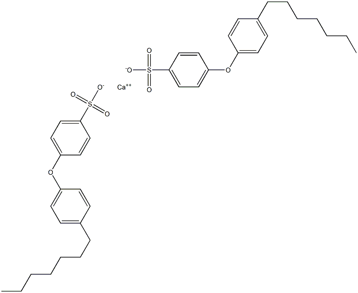 Bis[4-(4-heptylphenoxy)benzenesulfonic acid]calcium salt 结构式