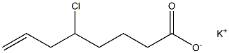 5-Chloro-7-octenoic acid potassium salt 结构式