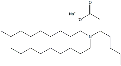 3-(Dinonylamino)heptanoic acid sodium salt 结构式