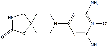 8-[(2,6-Diaminopyrimidine 1-oxide)-4-yl]-1-oxa-3,8-diazaspiro[4.5]decan-2-one 结构式