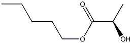 [R,(+)]-2-Hydroxypropionic acid pentyl ester 结构式