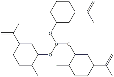 Boric acid tris(5-isopropenyl-2-methylcyclohexyl) ester 结构式