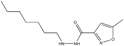 N'-Heptyl-5-methyl-3-isoxazolecarbohydrazide 结构式