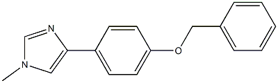 1-Methyl-4-[4-(phenylmethoxy)phenyl]-1H-imidazole 结构式