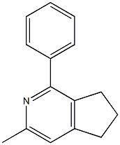 6,7-Dihydro-3-methyl-1-phenyl-5H-cyclopenta[c]pyridine 结构式