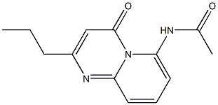 6-Acetylamino-2-propyl-4H-pyrido[1,2-a]pyrimidin-4-one 结构式