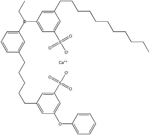 Bis(3-phenoxy-5-undecylbenzenesulfonic acid)calcium salt 结构式
