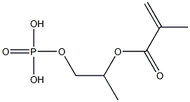 Phosphoric acid dihydrogen 2-methacryloyloxypropyl ester 结构式