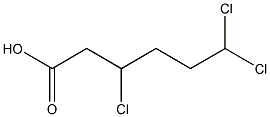 3,6,6-Trichlorohexanoic acid 结构式