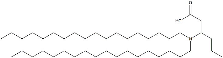 3-(Dioctadecylamino)hexanoic acid 结构式