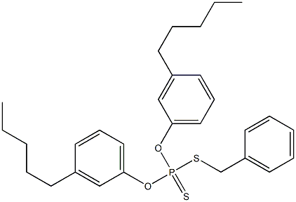 Dithiophosphoric acid O,O-bis(3-pentylphenyl)S-benzyl ester 结构式