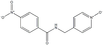 4-(4-Nitrobenzoylaminomethyl)pyridine 1-oxide 结构式
