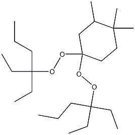 3,4,4-Trimethyl-1,1-bis(1,1-diethylbutylperoxy)cyclohexane 结构式